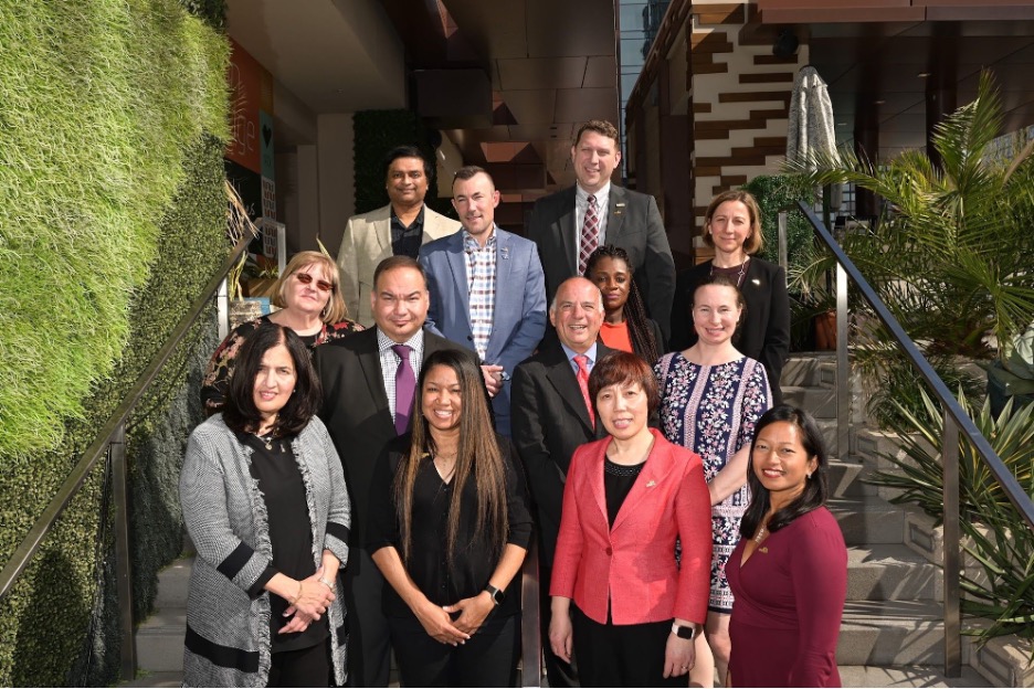 Dr. Sadhana Chitale, senior director of life sciences and technology transfer, along with the AUTM board